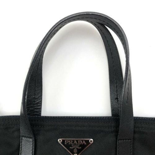 プラダ ハンドバッグ VELA SPORT BN0323 ナイロン レザー ブラック