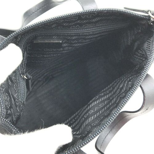プラダ ハンドバッグ VELA SPORT BN0323 ナイロン レザー ブラック