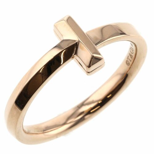 ティファニー リング 指輪 T ワン 幅約2mm K18ピンクゴールド 10.5号