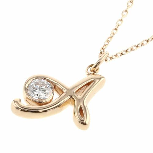 カシケイ ネックレス フォーエバーマーク 1P イニシャルA K18ピンクゴールド ダイヤモンド0.16ct レディース KASHIKEY 【中古】  K21126213 | - Buyee, jasa pembelian barang online | Belanja di