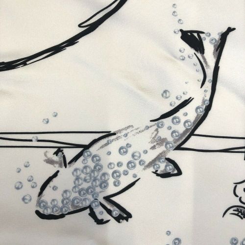 シャネル スカーフ ココマーク ロゴ 鯉 魚 カメリア 花 シルク シャネル スカーフ ココマーク ロゴ 鯉 魚 カメリア 花 シルク