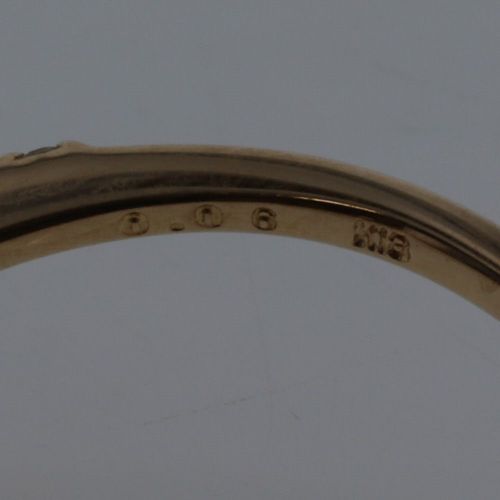 agete アガット K18 ハーフエタニティ 9号 ゴールド 指輪 現行品 アガット K18 9号 ハーフエタニティダイヤモンドリング
