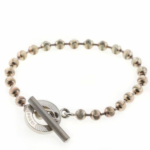 極美品✨　GUCCI　ブレスレット　ボールチェーン　ロゴ　刻印　927 極美品✨ GUCCI ブレスレット ボールチェーン ロゴ 刻印 927