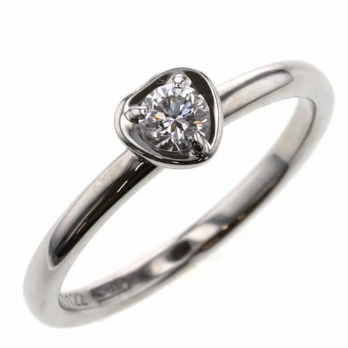 アガット リング 指輪 ダイヤ 0.03ct K18イエローゴールド 11号