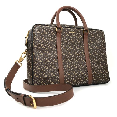 BURBERRY バーバリー ブリーフケース ビジネスバッグ PVC ブラウン