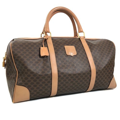 セリーヌ ボストンバッグ マカダム M14 PVC×レザー レディース CELINE