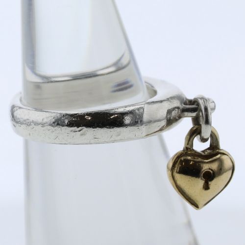 Tiffany ハートコンビリング 7.5号