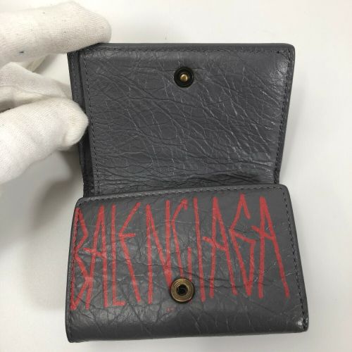 バレンシアガ 三つ折り財布 ペーパーミニ ミニウォレット