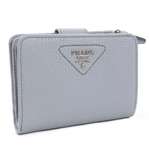極美品✨PRADA ヴィテッロムーヴハードレザー二つ折財布 ライト 極美品✨PRADA ヴィテッロムーヴハードレザー二つ折財布 ライト