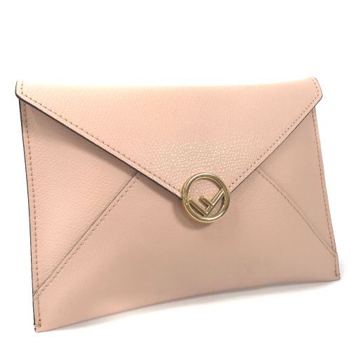 Fendi ピンクレザー クラッチバッグ（FENDI(フェンディ