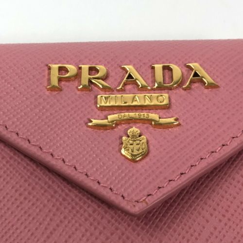 プラダ 三つ折り財布 サフィアーノメタル 1MH021 サフィアーノレザー