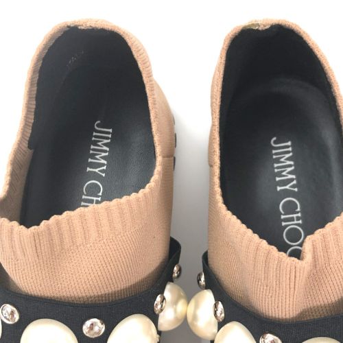 ジミーチュウ スニーカー VERONA パール付き ソックススニーカー 26cm