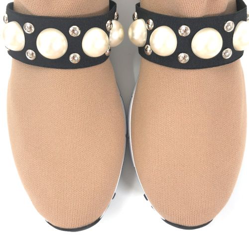 ジミーチュウ スニーカー VERONA パール付き ソックススニーカー 26cm