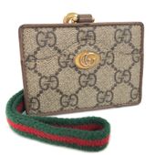 GUCCI オフィディアカードホルダー オフィディア〕GG カードケース ウォレット (コイン＆紙幣入れ