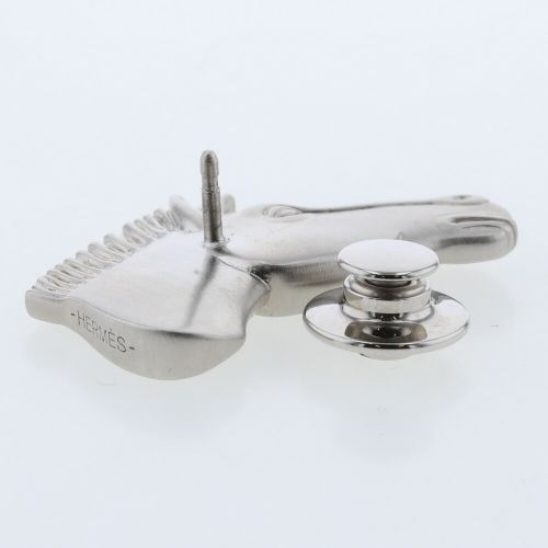 エルメス ブローチ タリスマン ペガサス 馬 ピンバッジ シルバーメッキ