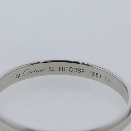 Cartier カルティエ　ダムールリング　19号(59) Pt950 美品 カルティエ リング 指輪 ダムール 幅約2.5mm B4093900 プラチナPT950
