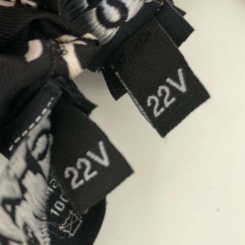 シャネル スカーフ ドット シュシュ 2点セット シルク100