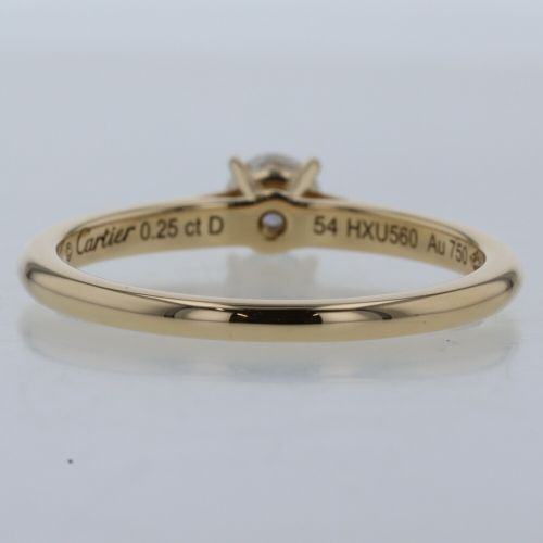 カルティエ リング 指輪 ソリテール 1895 0.25ct E IF 3EX NONE