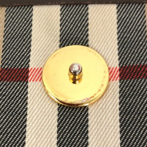 バーバリー ショルダーバッグ ホースロゴ リバーシブル ストラップ ノバチェック BURBERRY - 美品 BURBERRY ホースロゴ プレート ノバチェック