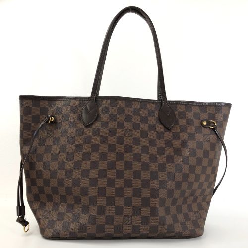 ゴールドルイ ヴィトン LOUIS VUITTON ダミエ ネヴァーフル MM トート バッグ エベヌ スリーズ N51105 ブラウン VLP 90205827