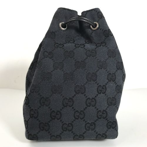 Gucci ブラック 巾着　ポーチ グッチ ポーチ GG 巾着 ミニポーチ 039.0973 GGキャンバス