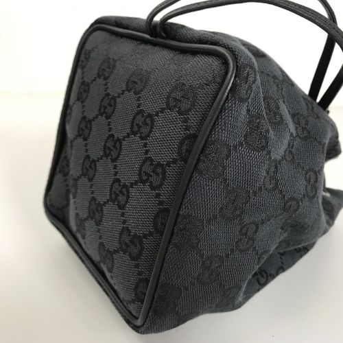 Gucci ブラック 巾着　ポーチ グッチ ポーチ GG 巾着 ミニポーチ 039.0973 GGキャンバス