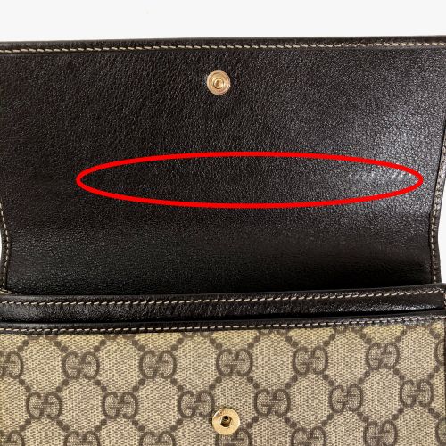 GUCCI 長財布 ハート GG キャンバス