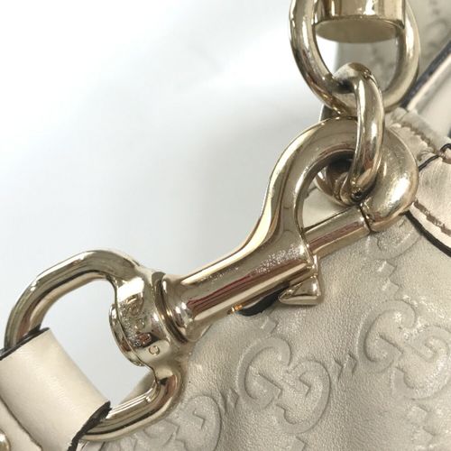 グッチ ハンドバッグ シマ バンブー 2way ショルダー 169976 レザー 