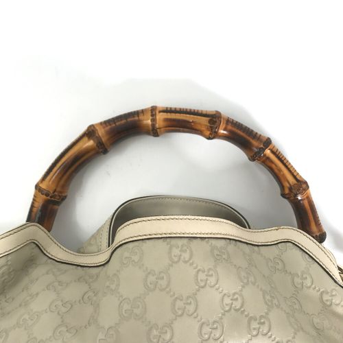 グッチ ハンドバッグ シマ バンブー 2way ショルダー 169976 レザー 
