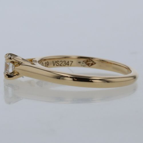 【新品仕上げ】カルティエ　ソリテール1895　イエローゴールド リング 13号 カルティエ リング 指輪 ソリテール 1895 0.19ct N4226900 K18イエロー