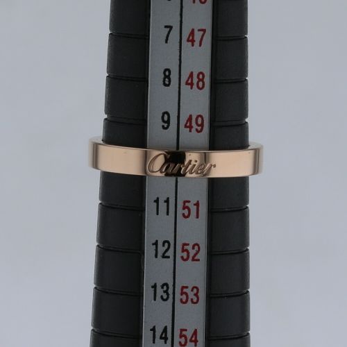 カルティエ リング 指輪 C ドゥ エングレーブド 幅3mm B4087200 K18