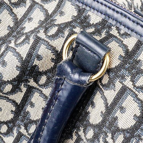 【美品】クリスチャンディオール トロッター ボストンバッグ ネイビー クリスチャンディオール Christian Dior トロッター ボストン