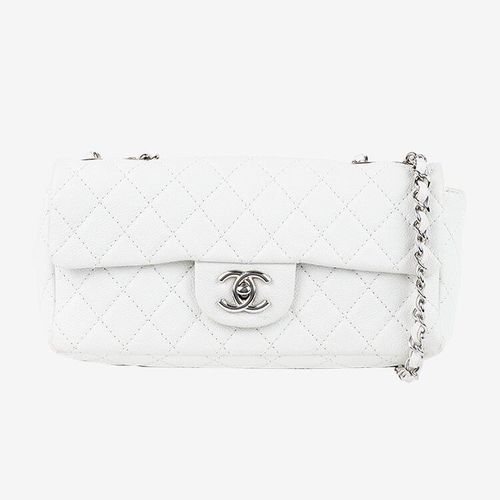 良品】CHANEL マトラッセWチェーンショルダーバッグ キャビアスキン