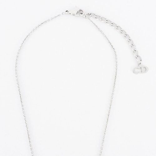 良品】Dior ロゴキューブネックレス シルバー ヴィンテージ ディオール