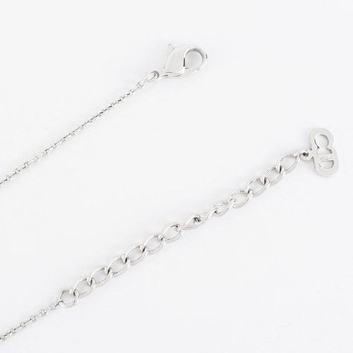 良品】Dior ロゴキューブネックレス シルバー ヴィンテージ ディオール