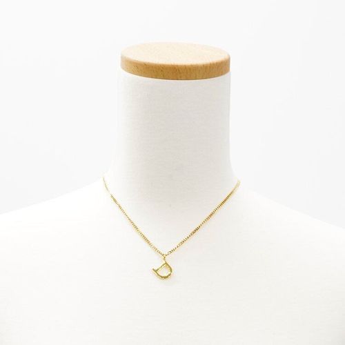 特価品セ 美品】Dior Dロゴネックレス ゴールド ヴィンテージ ディオール アクセサリー