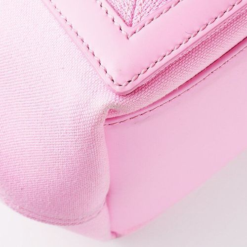 並品】BALENCIAGA ネイビーカバスSトートバッグ ピンク
