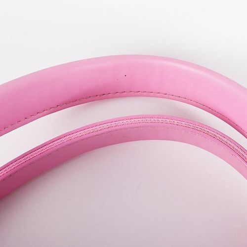 並品】BALENCIAGA ネイビーカバスSトートバッグ ピンク ヴィンテージ