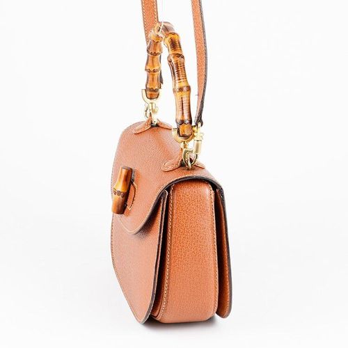 良品】GUCCI バンブー2WAYバッグ000.1014.0188 ブラウン 良品】GUCCI バンブー2WAYバッグ000.1014.0188 ブラウン