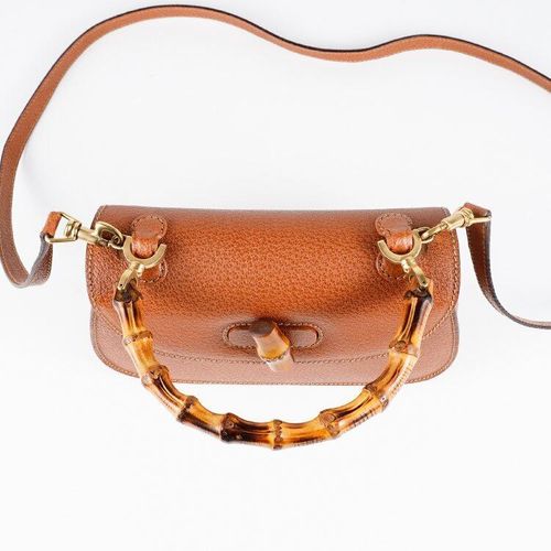 良品】GUCCI バンブー2WAYバッグ000.1014.0188 ブラウン 良品】GUCCI バンブー2WAYバッグ000.1014.0188 ブラウン