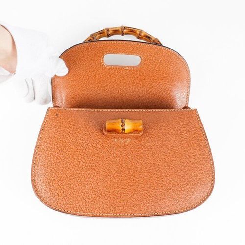 良品】GUCCI バンブー2WAYバッグ000.1014.0188 ブラウン 良品】GUCCI バンブー2WAYバッグ000.1014.0188 ブラウン