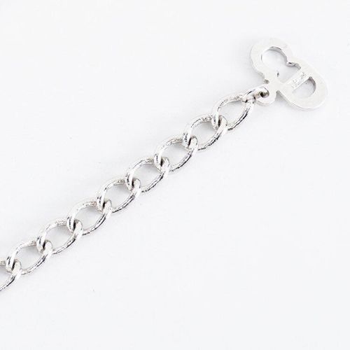 美品】Dior ロゴプレートネックレス シルバー ヴィンテージ 美品】Dior ロゴプレートネックレス シルバー ヴィンテージ