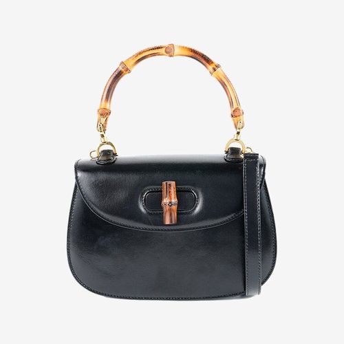 良品】FENDI ズッキーノ柄ミニマンマバケットバッグ ブラック