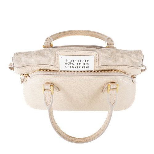 良品 マルジェラ 5AC 2WAY レザー ショルダーバッグ ラージ ベージュ Maison Margiela メゾンマルジェラ ハンドバッグ 2WAY