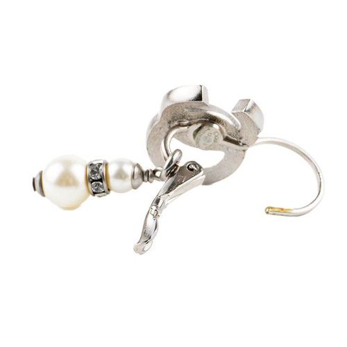 CHANEL ココマーク パール ピアス CHANEL(シャネル) Coco mark light stone pearl earrings ココ