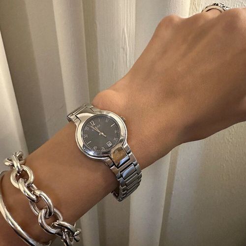 並品】GUCCI ステンレススチールQZ腕時計8900L シルバー ヴィンテージ