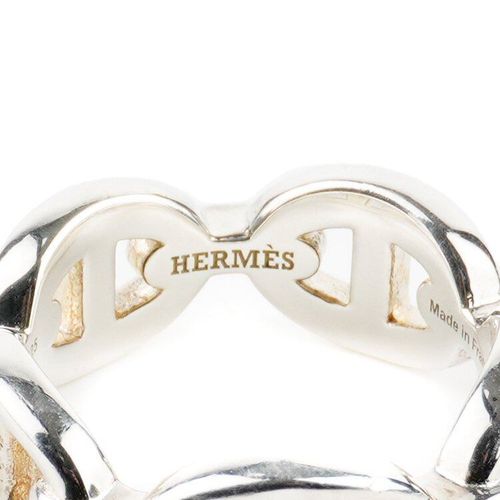 良品】HERMES シェーヌダンクルアンシェネリング シルバー