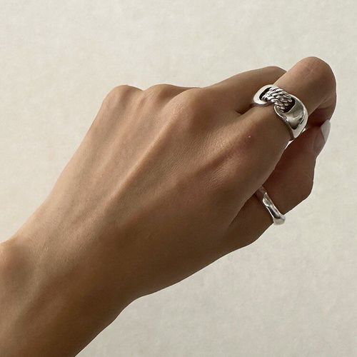 ビンテージエルメス　シュロワリング　ゴールドシルバーコンビ　サイズ51 本日限り ビンテージエルメス シュロワリング ゴールドシルバーコンビ サイズ51