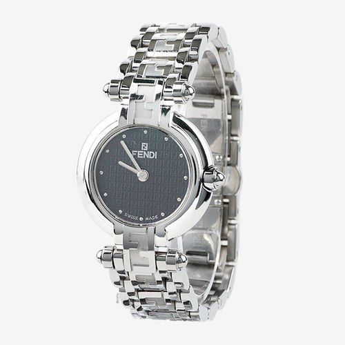 美品】FENDI ズッカオロロジQZ腕時計750L シルバー ヴィンテージ