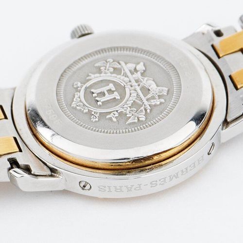 HERMES クリッパー　時計 シルバー ゴールド HERMES エルメス レディース腕時計 クリッパー QZ コンビ